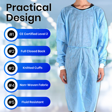Load image into Gallery viewer, Disposable Isolation Gown (FDA Registered CE certified Level 2)