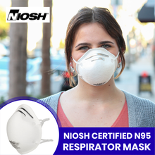 Load image into Gallery viewer, N95 Cup Mask - FDA Certified & NIOSH Approved - White