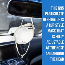 Load image into Gallery viewer, N95 Cup Mask - FDA Certified & NIOSH Approved - White