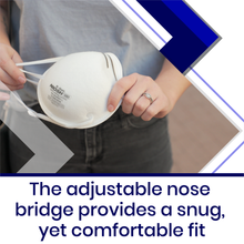 Load image into Gallery viewer, N95 Cup Mask - FDA Certified & NIOSH Approved - White