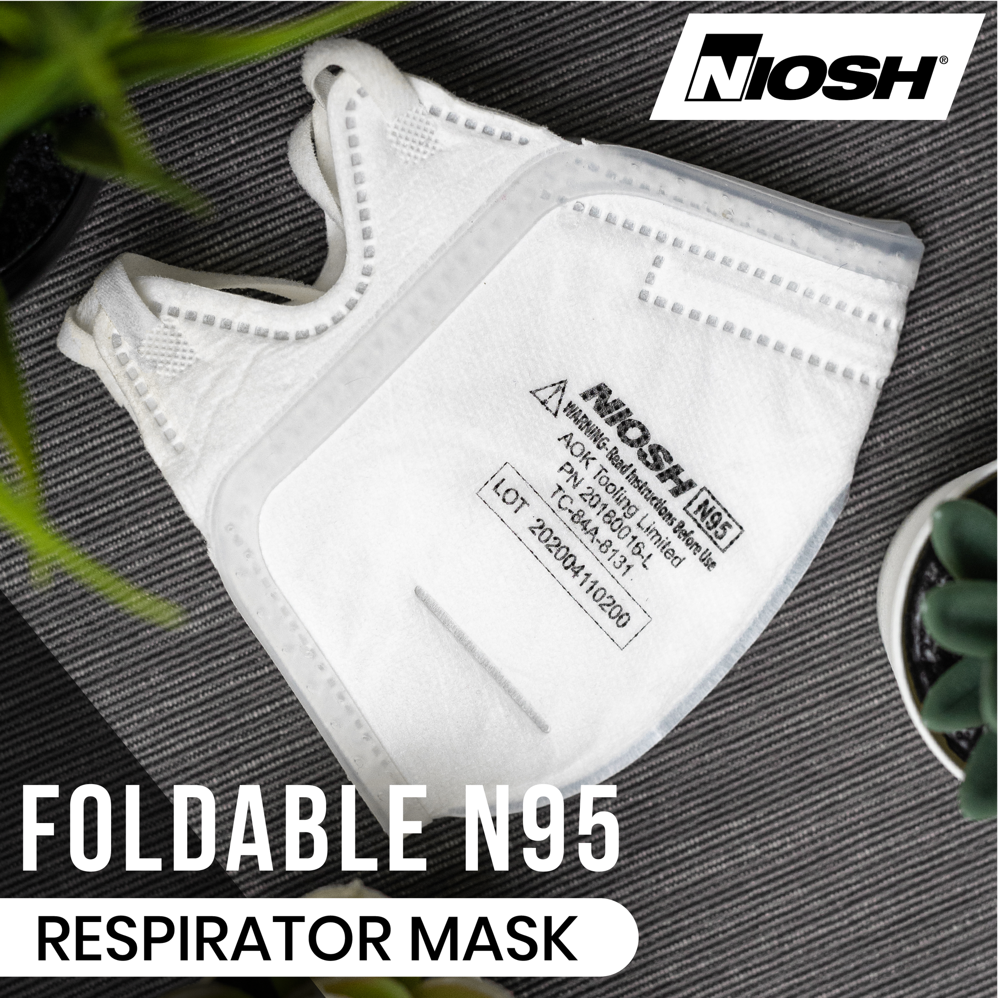 N95 Folding Mask - FDA Certified & NIOSH Approved - White – Healthify N95 Folding Mask - FDA Certified & NIOSH Approved - White – Healthify