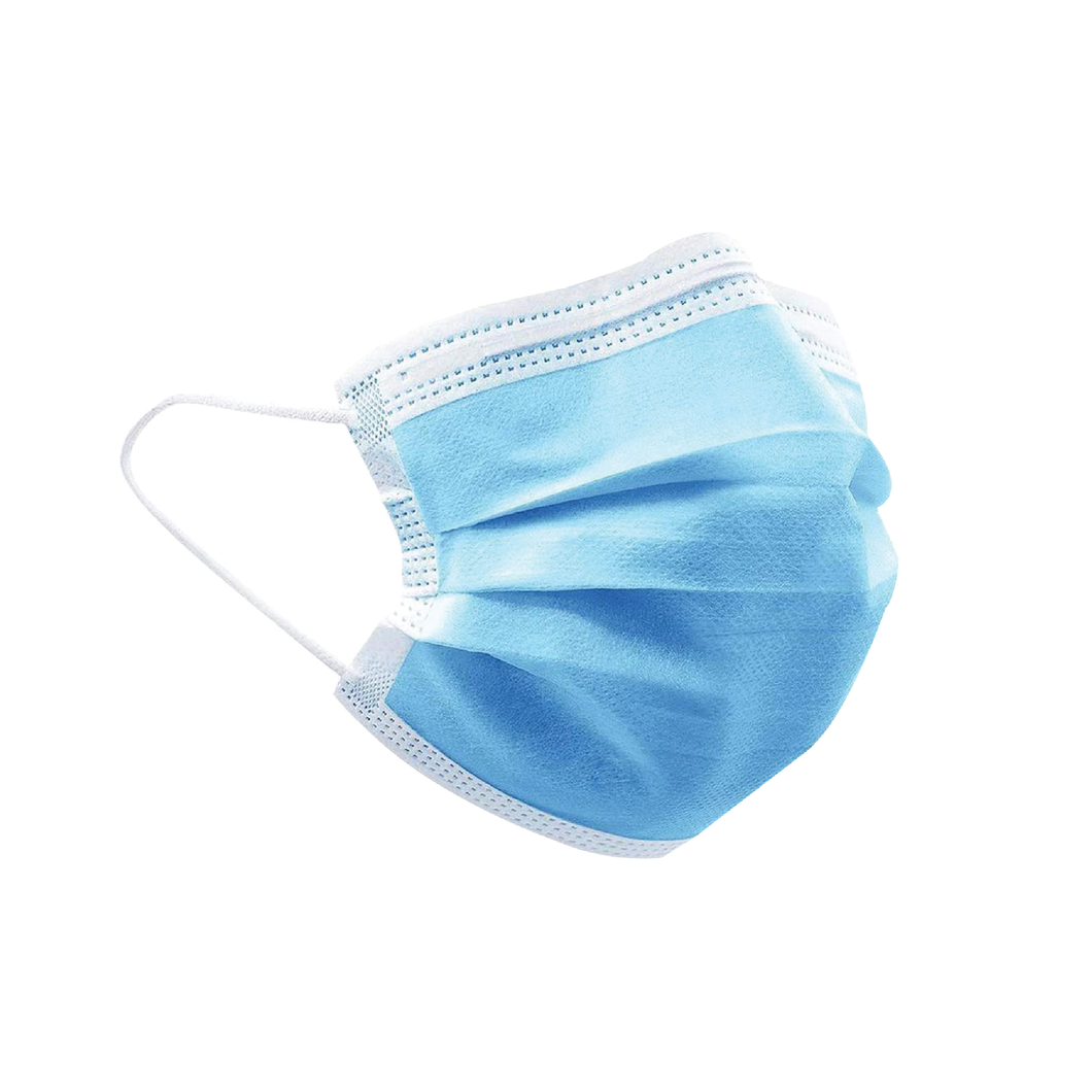 Kid's Disposable 3 Layer Masks - Blue - 50 Pack