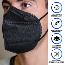 Load image into Gallery viewer, KN95 Masks - FDA Certified - Black
